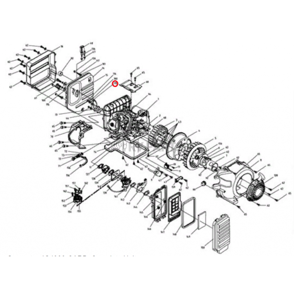 Kipor Power Solutions Muffler Siphon IG40001030001